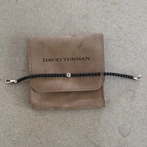 David Yurman Black Beaded Men's Bracelet